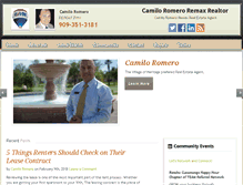 Tablet Screenshot of camiloromero.com